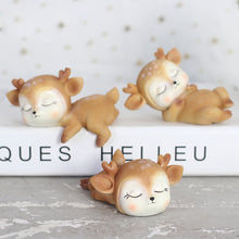 Load image into Gallery viewer, Resin Sleeping Baby Deer Mini 3D Elk Christmas