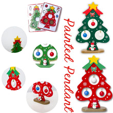 Load image into Gallery viewer, Christmas Tree Small Ornament Mini Painted Christmas Tree Decorations Christmas Wooden Card New Year&#39;s Decorations For Home