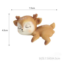 Load image into Gallery viewer, Resin Sleeping Baby Deer Mini 3D Elk Christmas
