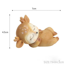 Load image into Gallery viewer, Resin Sleeping Baby Deer Mini 3D Elk Christmas