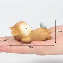 Load image into Gallery viewer, Resin Sleeping Baby Deer Mini 3D Elk Christmas