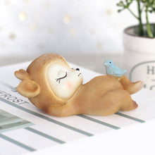 Load image into Gallery viewer, Resin Sleeping Baby Deer Mini 3D Elk Christmas
